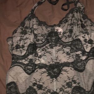 Victoria's Secret Intimates & Sleepwear - Sexy Victoria’s Secret corsette tie neck top sz L Victoria's Secret Intimates & Sleepwear - Sexy Victoria’s Secret corsette tie neck top sz L